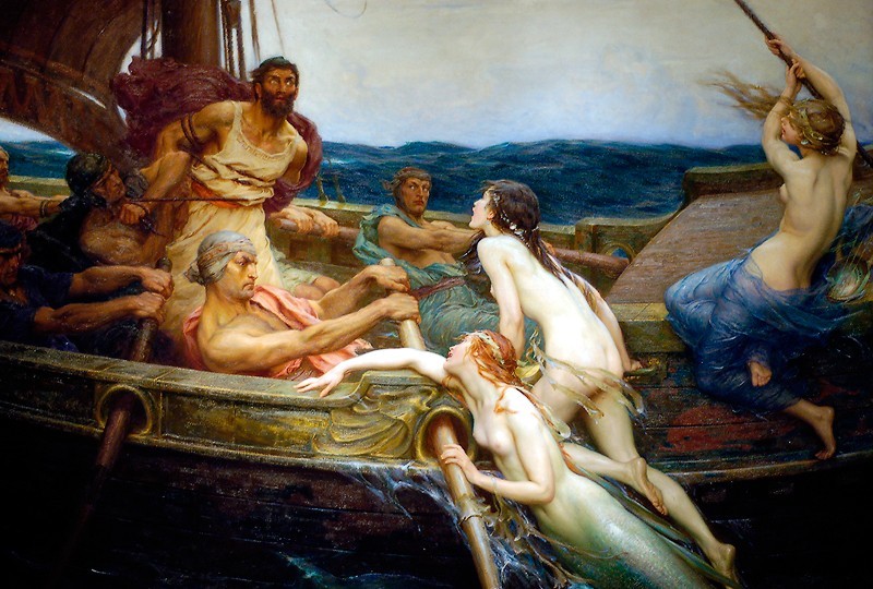 Ulysses and the Sirens, by Herbert James Draper, c. 1909.jpg