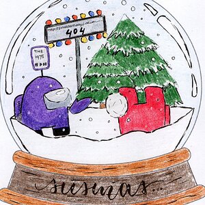 2021 Drawcember Entry: Snowglobe