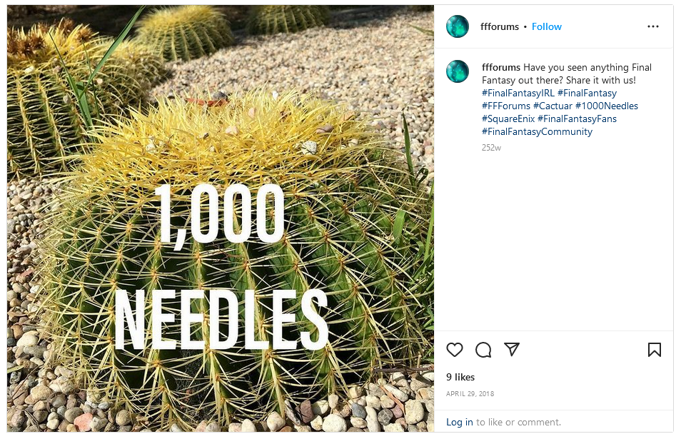 1000 Needles Final Fantasy Forums