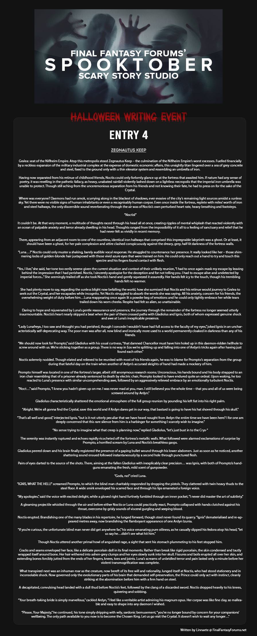 2019 Halloween Writing Event Entry 4 - Zegnautus Keep