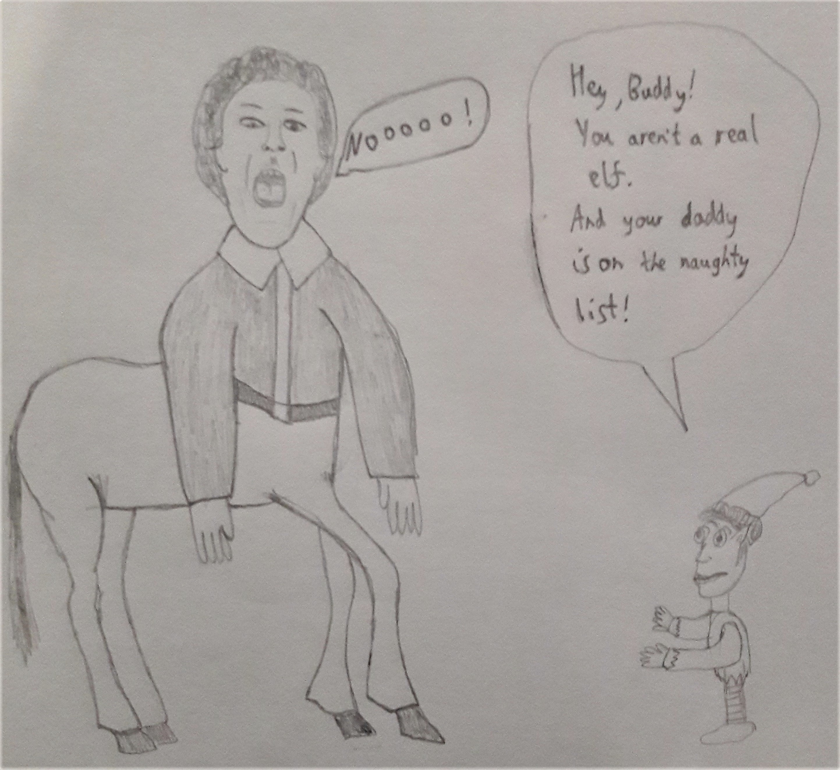 2022 Drawcember Entry: Elf or Centaur
