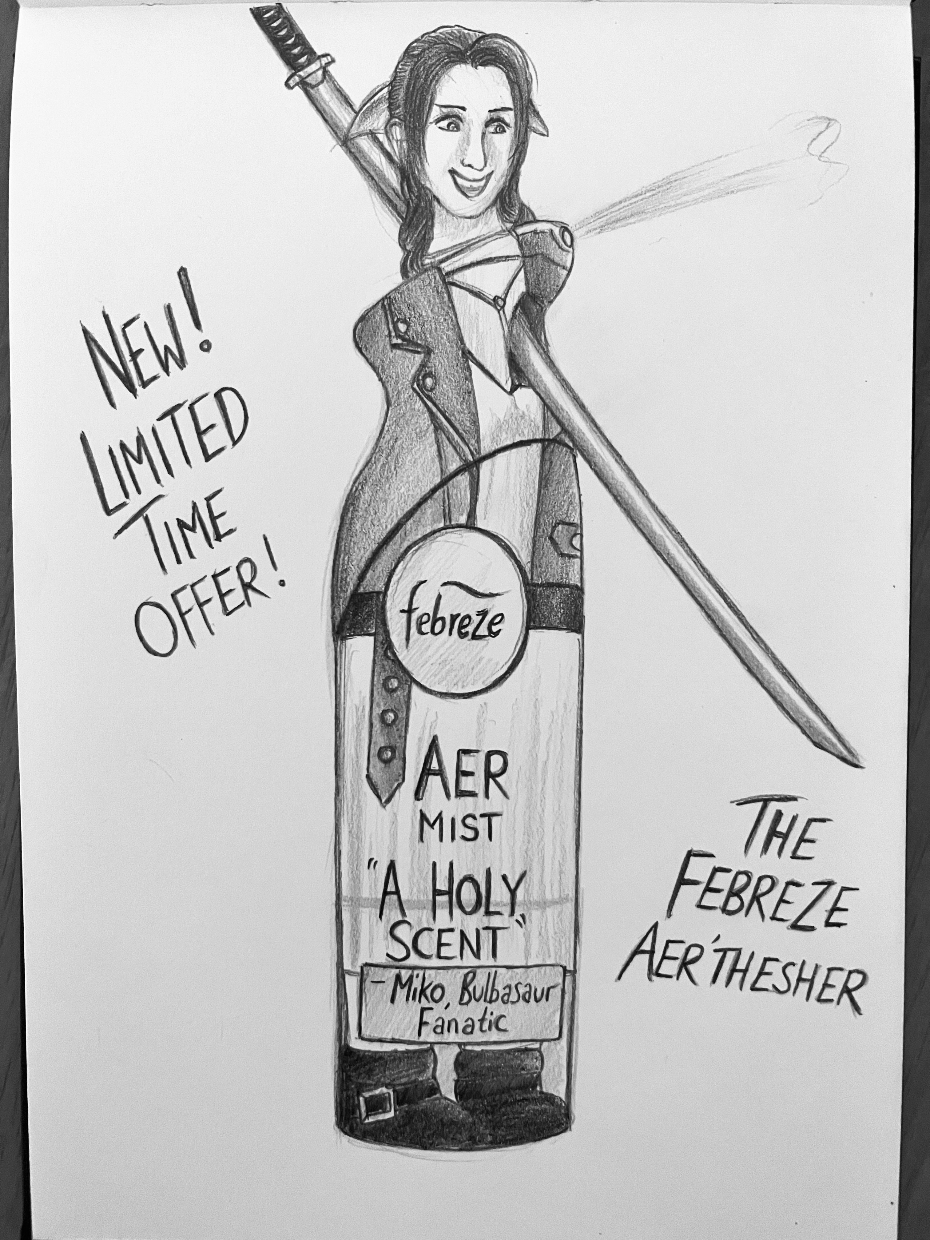 2022 Drawcember Entry: Tifa or Aerith