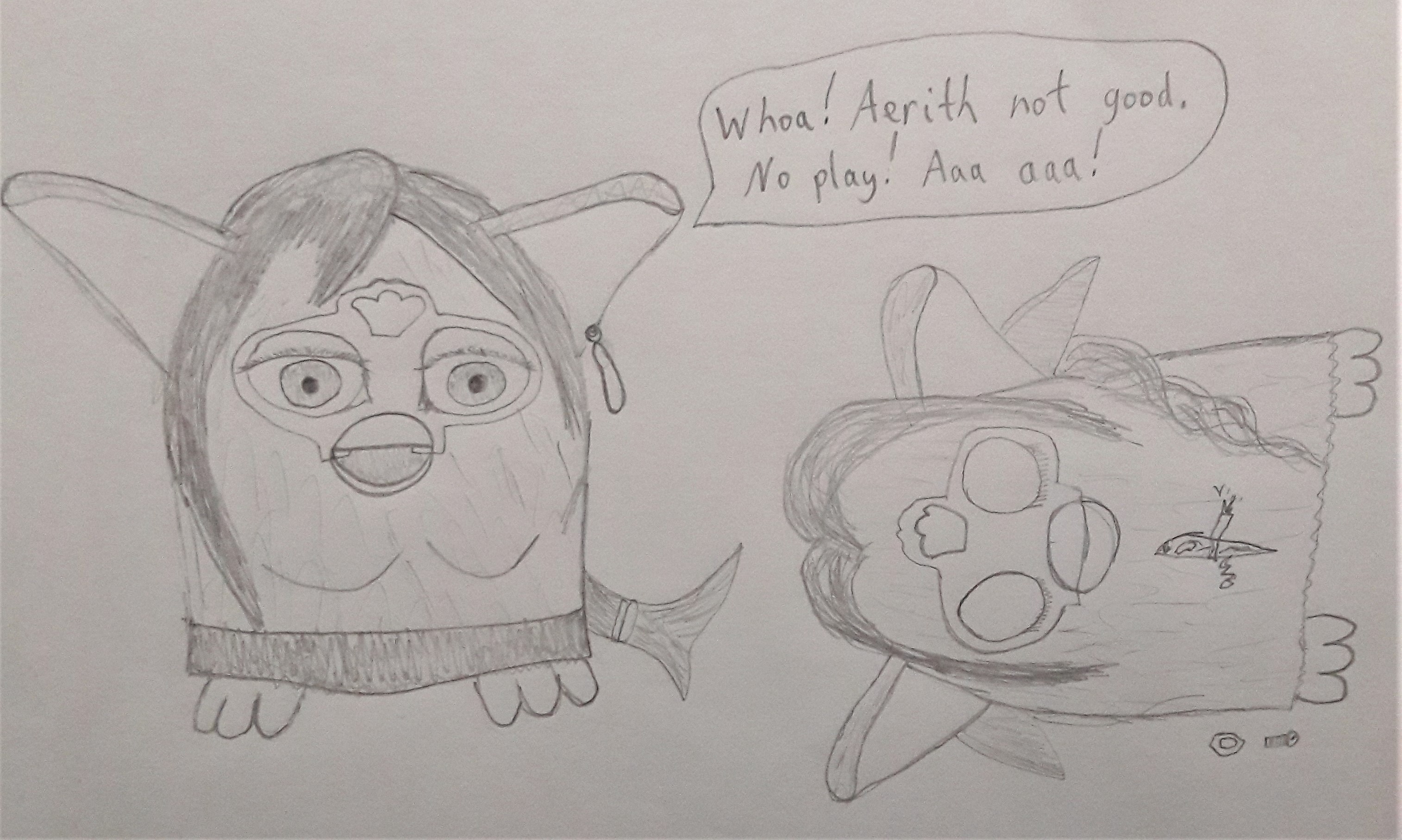 2022 Drawcember Entry: Tifa or Aerith